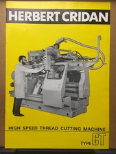 Vtg Herbert Cridan Catalog Cri-Dan CT Cutting Machine Tool Lathe 1970s?