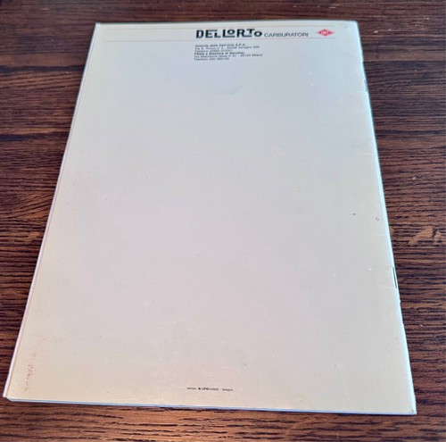DELLORTO A GUIDE 1 PHM PHF PHB PHBE *ORIGINAL NOS MANUAL* - Picture 5 of 5