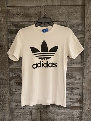 Adidas Athletic T Shirt White Mens Size Small Good Condition