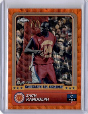 2024 Topps Mcdonalds All American Zach Randolph Numbered #'d /35 #49