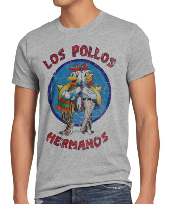 Los Pollos Herren T-Shirt breaking hermanos heisenberg walter bad white chicken