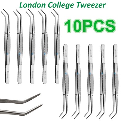10 Premium grade LONDON College/Cotton Dressing Pliers 6'' Dental Instruments