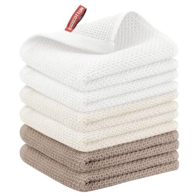  6 Pack Kitchen Hand 13 x 28 - 6 Pack Multi Color(beige+brown+white)