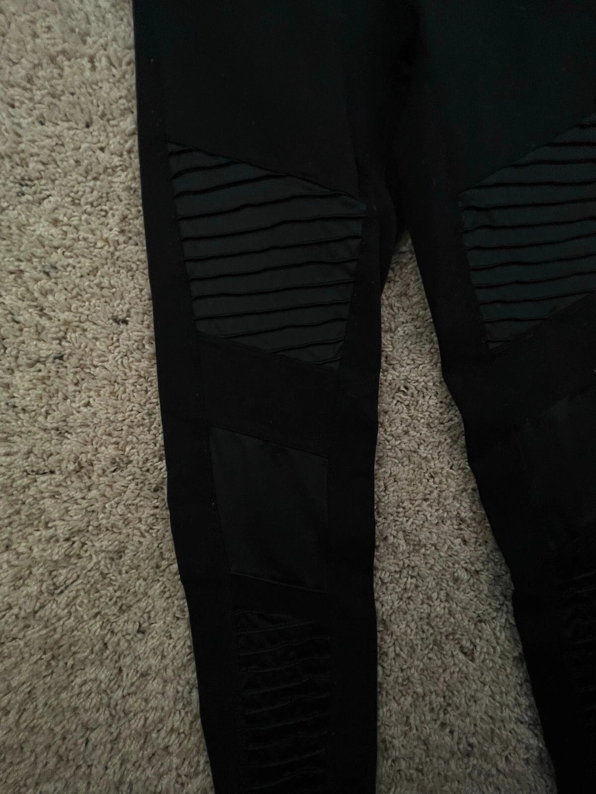 alo-yoga spandex stretch high waisted moto adult pants