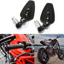 Motorcycle 7/8" Handle Bar End Mirrors For Ducati Hypermotard Monster Diavel UK