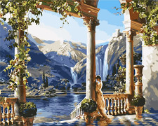 Paint By Numbers Adults kids Ancient Greece DIY Painting Kit 40x50CM Canvas