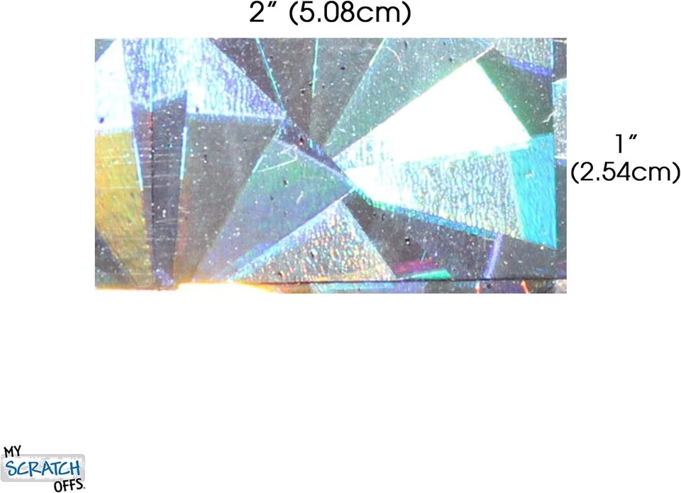 Elegantes pegatinas holográficas rasca y gana - 500 etiquetas para eventos memorables Foto 4 de 4