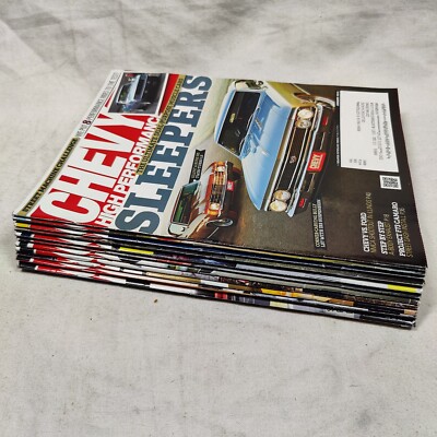 ''Chevy High Performance Magazine'' Year 2012 Lot 11 issues Rare Vtg Chevrolet