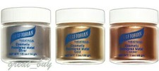 Graftobian Powdered Metal Cosmetic,Gold,Silver,Copper Theatrical Makeup Pick 1