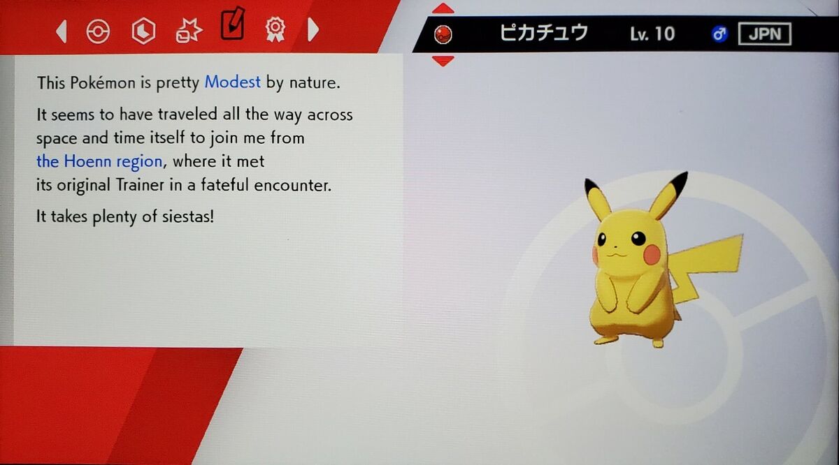 Pokemon nature pikachu