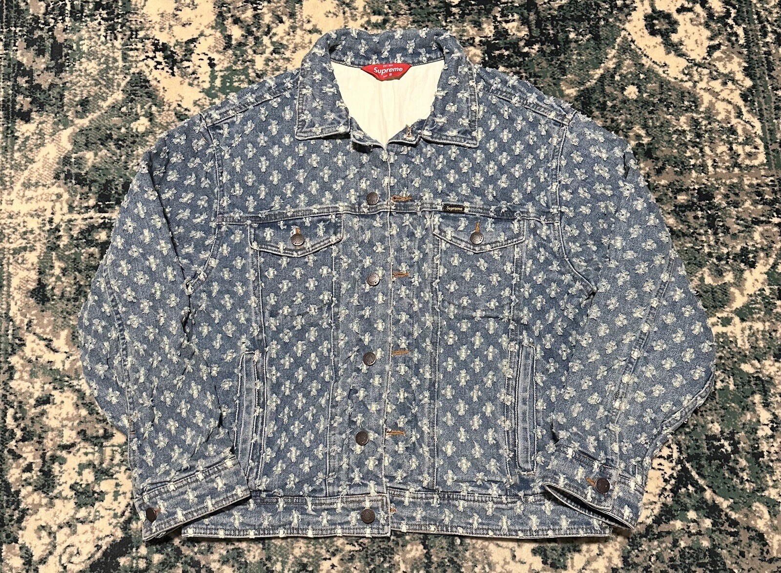 Supreme Hole Punch Denim Trucker S