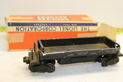 Lionel Postwar 3469 Coal Dump car, Black white letters