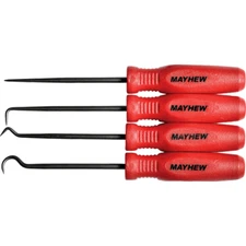 Mayhew 31098 Micro Hook and Pick Set, Made in the USA 4pc