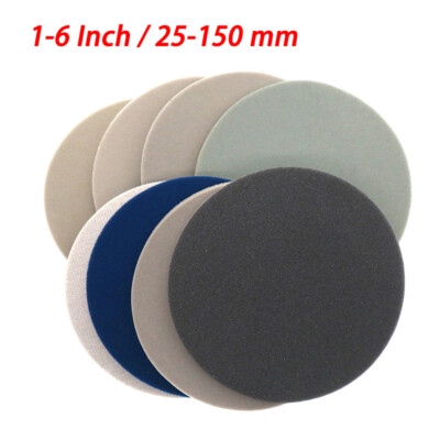 Sponge Abrasive Sanding Disc Sandpaper Hook Loop Polishing Pads 300-3000 Grit