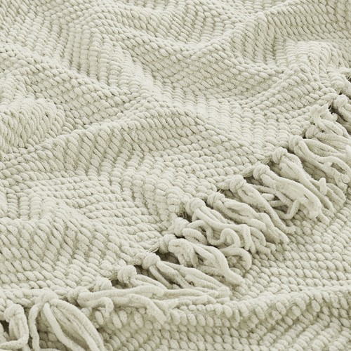 Boho Knitted Throw Blanket – Tweed Texture, Tassels, Lightweight Couch Bed Decor - Picture 186 of 337