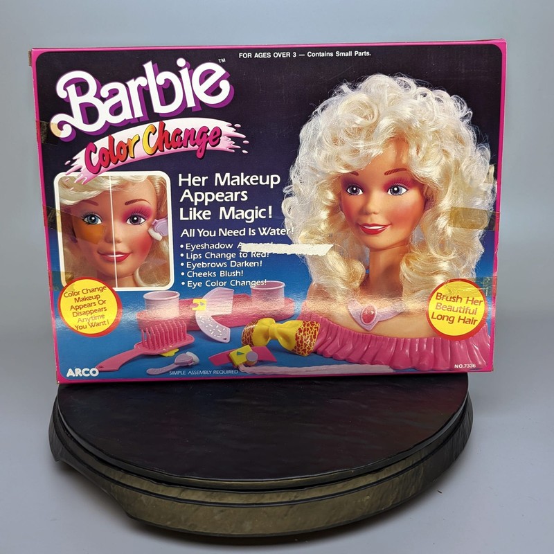 Barbie Color Change Styling Head 1983 Arco 7336 Vintage Mattel Magic Makeup