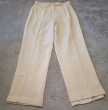 Lauren Ralph Lauren Wool Blend Women's Biege Dress Pants Worsted Wool Size 10