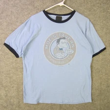 Vintage Moe's Tavern Shirt Mens Large Simpsons Cartoon Bar Graphic Made USA 00s