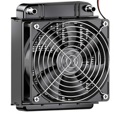 Clyxgs Water Cooling Radiator, 8 Pipe Aluminum Heat Exchanger Radiator 80mm 