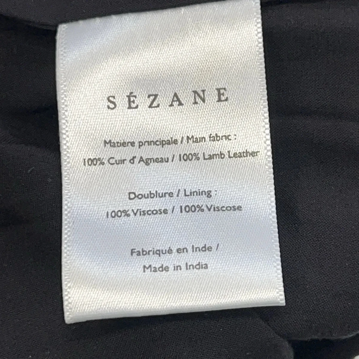 Sézane, Wickelrock, Größe: 34, Schwarz, Leder/Viskose, Einfarbig, Damen #pTv