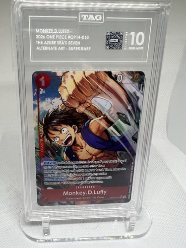 Monkey.D.Luffy (Alternate Art) graded TAG 10 for sale on eBay