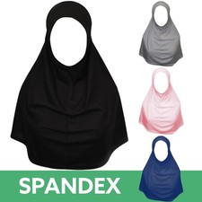 Instant School Hijab Cotton (Spandex) Yusra Amira  Plain School Madrasah Hijab.