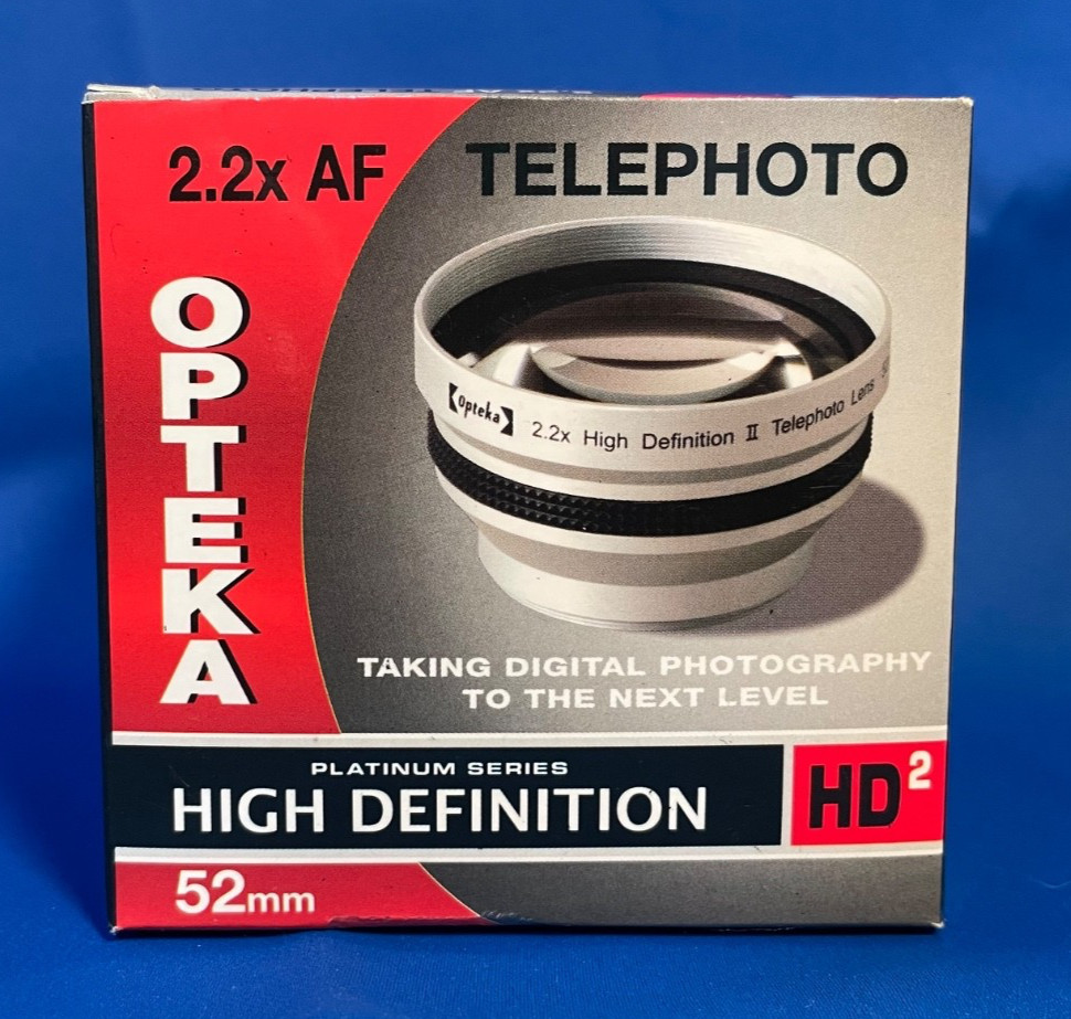 Opteka 2.2x High Definition II Telephoto Lens 52mm w/ Caps