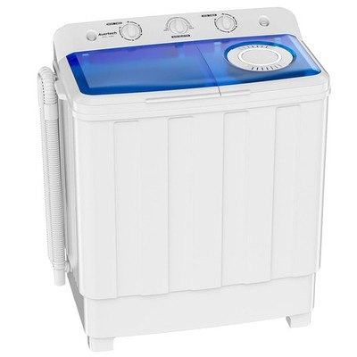 Auertech Portable Washing Machine, 28lbs Twin Tub Washer Mini Compact Laundry Ma
