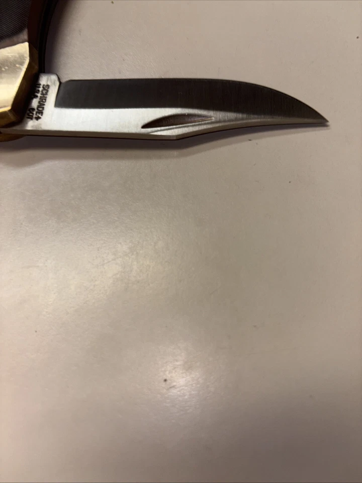 SCHRADE+ 6OT. OLD TIMER GOLDEN BEAR VINTAGE ORIGINAL OLD TIMER SHEATH MINT *USA* - Image 2 of 4