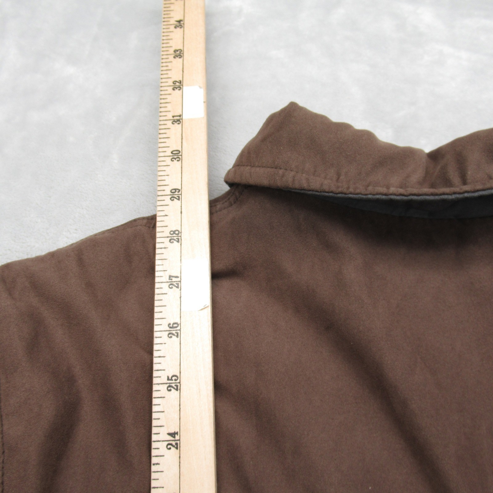 Columbia Jacket Mens Medium Brown Suede Zip Pockets Collared Insulated Full Zip thumbnail 12