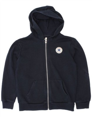 Converse Jungen Chuck Taylor Zip Hoodie Pullover 6-7 Jahre Navy Blau Baumwolle AM28