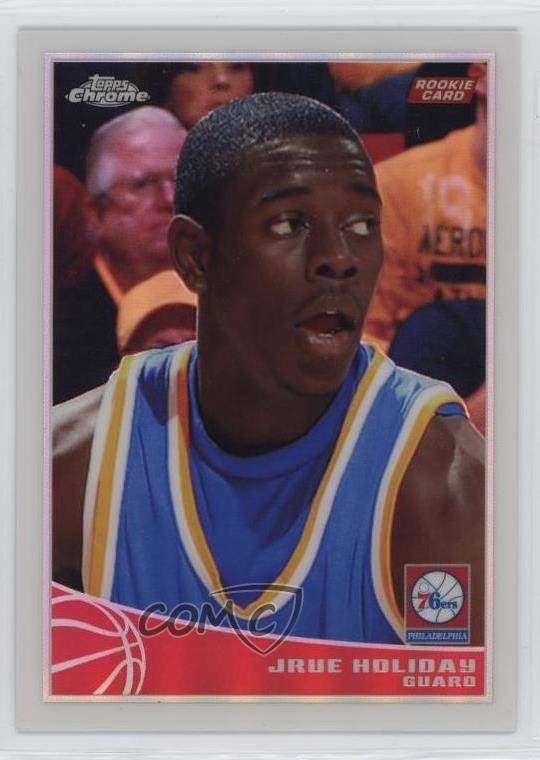 2009-10 Topps Chrome Refractor 154/500 Jrue Holiday #110 07lu