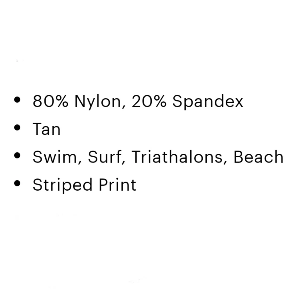 Parte inferior de bikini Rachel Pally tostada negra a rayas nueva Foto 3 de 3