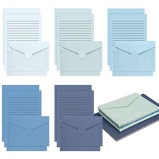 100 Pcs Stationery Lined Stationery Paper and Envelopes Set Includes 50 Lette...