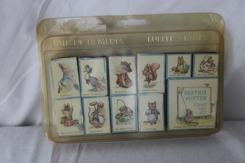 1990 Beatrix Potter, TALE OF PETER RABBIT, 11 pc Rubber Stamp Set