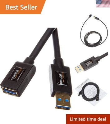 Brand New USB 3.0 Extension Cable 9.8-Foot Black High-Speed