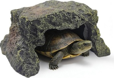 Reptile Hideout Rock Tortoise Hide Cave Resin Rock Lizard Hideaway Quality Resin