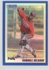 2010 Bowman Chrome Prospects Blue Refractor 246/250 Randall Delgado #BCP59 2u6