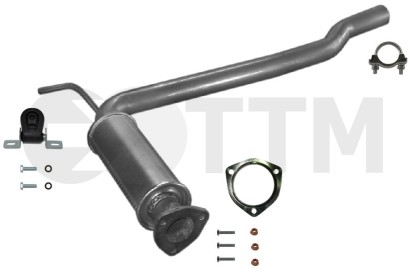 Silencieux intermédiaire pour restauration échappement VW Transporter IV 2.4 D T4