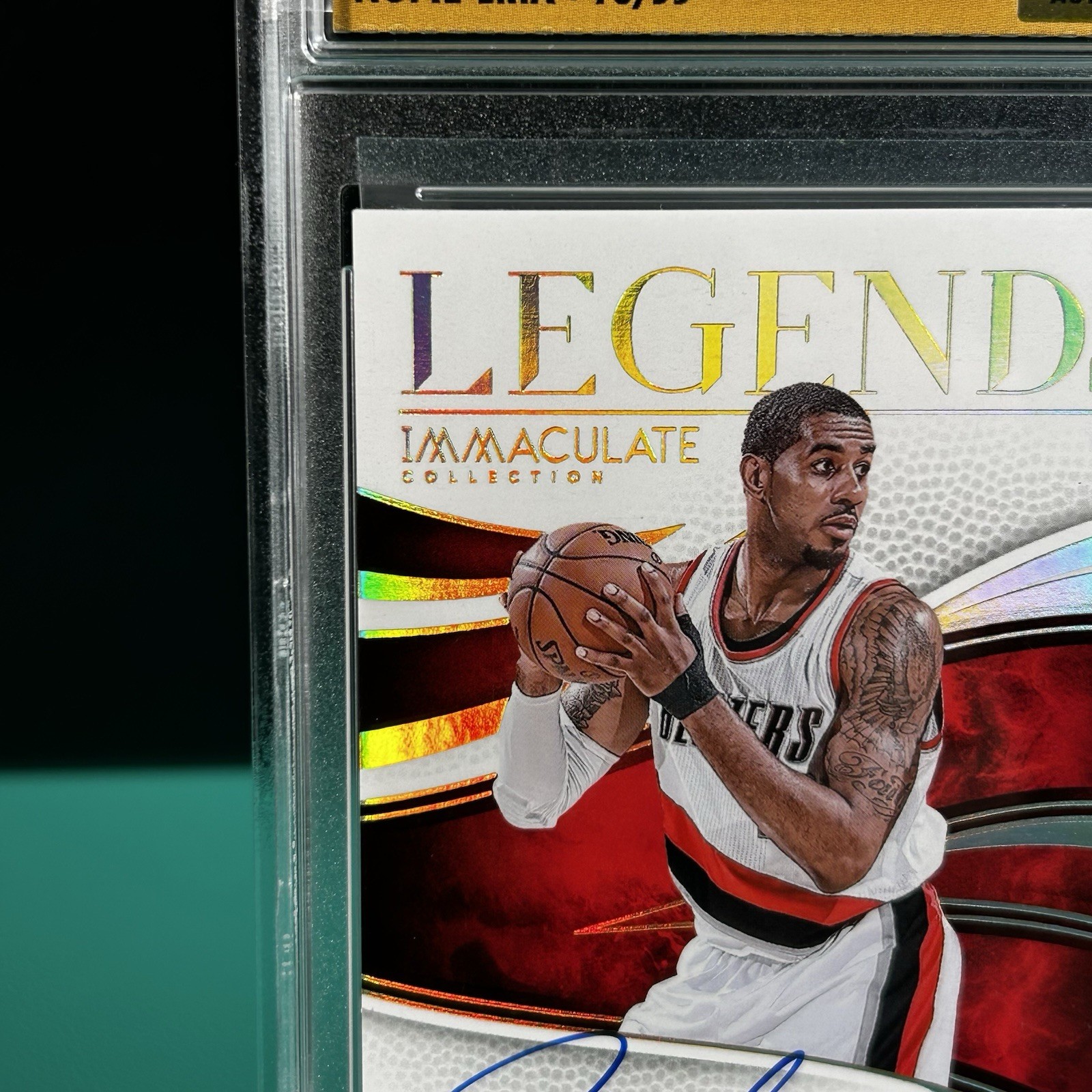 2024-25 Panini Immaculate Lamarcus Aldridge Legends Auto /99 #IL-LMA 9.5 Mint view 4