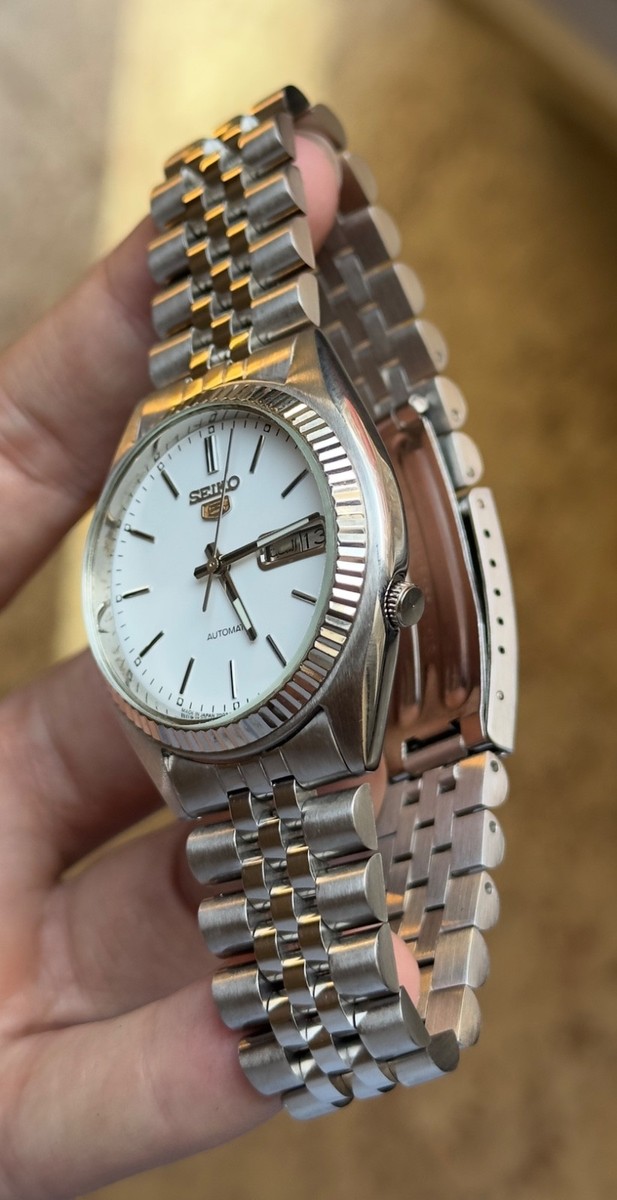 SEIKO5 SNXJ89 【美品】【正常稼働品】 Seiko 5 Sports Silver Men's Watch - SNXJ89 for sale online | eBay