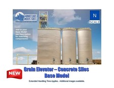 Elevatore per cereali scala N - Kit silos in calcestruzzo - Aggiornabile 1:160