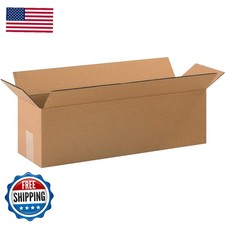 BOX USA 2066 Shipping Boxes 20"L x 6"W x 6"H 25-Pack Corrugated Cardboard