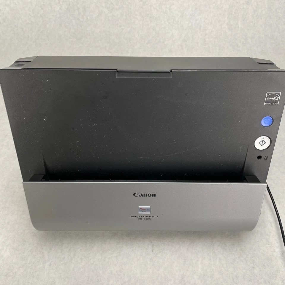 Canon ImageFormula DR-C125 Color Duplex Scanner M111081 w/ AC Adapter Untested - Image 2 of 4