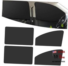 Car Side Window Sun Shade, Sunproof Heat Insulation Car Window 4 PCS Black