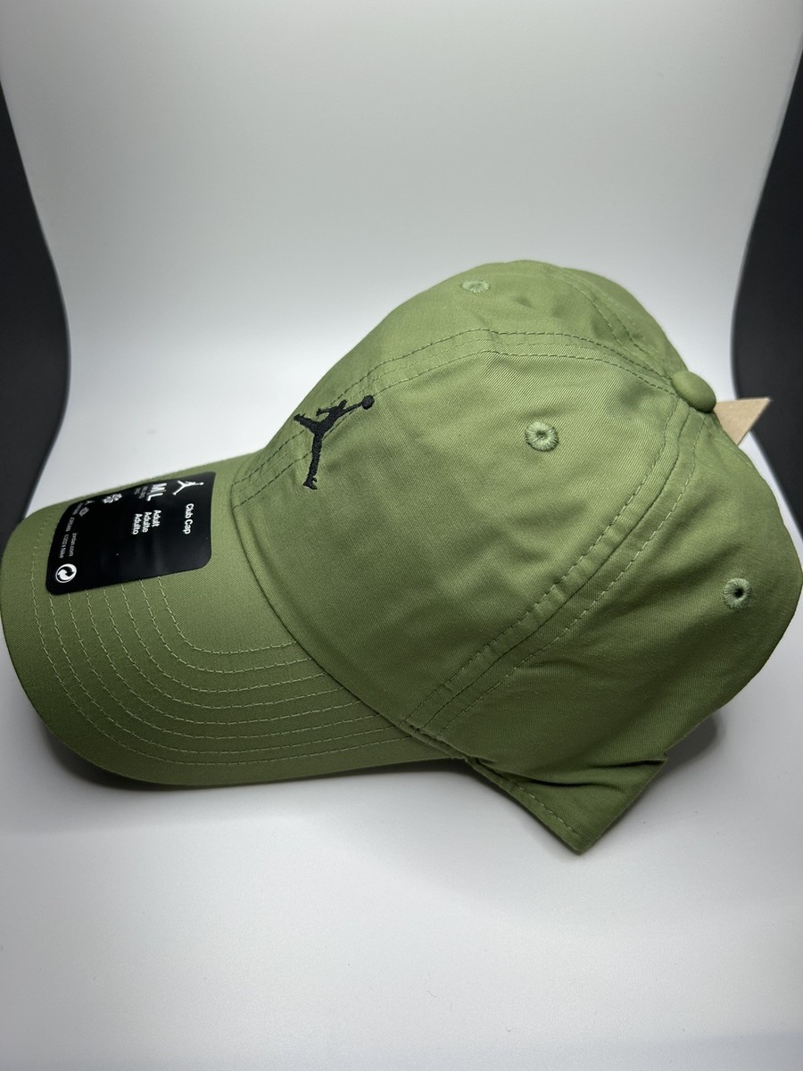 Nike Air Jordan Club Cap Hat Unstructured Olive M/L Adult Unisex