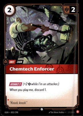 Riftbound OGN003 - Chemtech Enforcer - Common - Origins