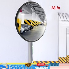 18" Round Corner Convex Mirror Security Safety Outdoor Driveway Garage Wide View