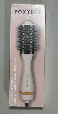FOXYBAE Mini Blush Pink Blowout Brush 1000W Ceramic Ionic Hair Dryer Brush