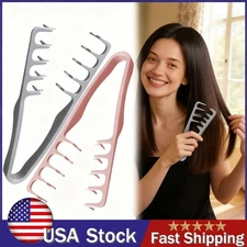 USA Wide Tooth Hair Comb Wide Tooth Comb For Curly Hair Roots Volumizing 
